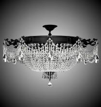 American Brass & Crystal FM8014-P-01G - 12 Light Valencia Flush Mount