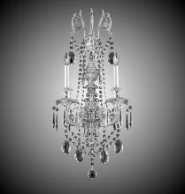 American Brass & Crystal WS2082-A-07G-08G-PI - 2 Light Finisterra with draping Empire Wall Sconce