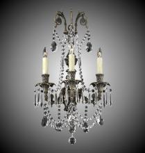 American Brass & Crystal WS2083-A-07G-08G-PI - 3 Light Finisterra with draping Empire Wall Sconce