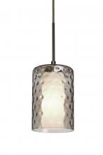 Besa Lighting 1JC-ESASM-BR - Besa, Esa Cord Pendant, Smoke, Bronze Finish, 1x60W Medium Base