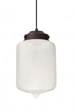 Besa Lighting 1JC-OLINFR-BR - Besa Olin Pendant Bronze Frost 1x60W Medium Base T10