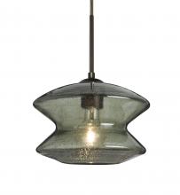 Besa Lighting 1JC-ZENMS-BR - Besa, Zen Cord Pendant, Moss Bubble, Bronze Finish, 1x60W Medium Base