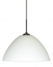 Besa Lighting 1JT-420107-BR - Besa Tessa Pendant Bronze White 1x75W Medium Base