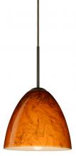 Besa Lighting 1JT-4470HB-LED-BR - Besa Vila LED Pendant Habanero Bronze 1x9W LED