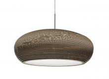 Besa Lighting 1JT-VENUS-LED-SN - Besa, Venus Cord Pendant, Satin Nickel Finish, 1x9W LED