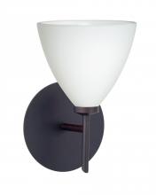 Besa Lighting 1SW-177907-BR - Besa Wall Mia Bronze Opal Matte 1x40W G9