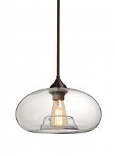 Besa Lighting 1TT-BANACL-EDIL-BR - Besa Stem Pendant Bana Bronze Clear 1x4W LED Filament