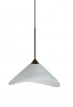 Besa Lighting 1XC-191352-BR - Besa Pendant Hoppi Bronze Marble 1x50W Halogen