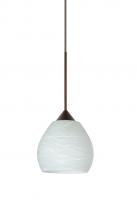 Besa Lighting 1XC-560560-BR - Besa Pendant Tay Tay Bronze Cocoon 1x50W Halogen