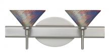 Besa Lighting 2SW-550493-SN - Besa Wall Swirl Satin Nickel Dicro Swirl 2x40W G9