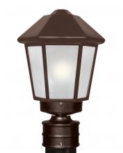 Besa Lighting 327298-POST-FR - Costaluz 3272 Series Post Bronze 1x75W A19