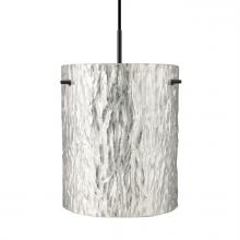 Besa Lighting J-4006SS-LED-BK - Besa Tamburo 8 Pendant, Stone Gold Foil Black Finish, 1x11W LED