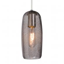 Besa Lighting J-PINOT9SM-SN-L - Besa, Pinot 9 Cord Pendant for Mulitport Canopy, Smoke Bubble, Satin Nickel FInish 1x