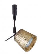 Besa Lighting RSP-5145GF-06-BR - Besa Spotlight With 6" Stem Nico 3 Bronze Stone Gold Foil 1x50W Halogen Mr16