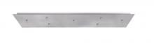 Besa Lighting T27V-SN-277 - Besa 7-Light Bar 12V Multiport Canopy, Satin Nickel, 277V Input