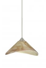 Besa Lighting X-191383-LED-SN - Besa Pendant For Multport Canopy Hoppi Satin Nickel Mocha 1x3W LED