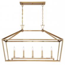 Savoy House 1-424-5-322 - Townsend 5-Light Linear Chandelier in Warm Brass