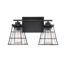 Savoy House 8-2770-2-BK - Farnham 2-Light Bathroom Vanity Light in Black