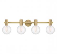 Savoy House 8-3076-4-322 - Wright 4-Light Bathroom Vanity Light in Warm Brass