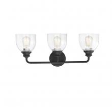 Savoy House 8-7205-3-BK - Vale 3-Light Bathroom Vanity Light in Black