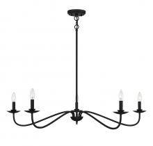 Savoy House M10085MBK - 5-Light Chandelier in Matte Black