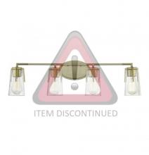 Savoy House 8-7045-4-322 - **Discontinued** Sacremento 4-Light Bathroom Vanity Light in Warm Brass