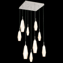 Hammerton CHB0049-09-BS-RA-C01-L1 - Aalto Square 9pc Multi-Pendant