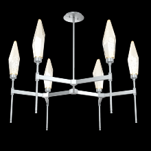 Hammerton CHB0050-37-SN-CA-001-L1 - Rock Crystal Round Chandelier-37-Satin Nickel