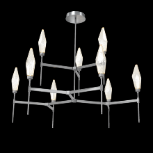 Hammerton CHB0050-54-GM-CA-001-L1 - Rock Crystal Round Chandelier-54-Gunmetal