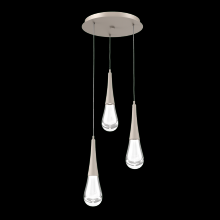 Hammerton CHB0078-03-BS-C-C01-L1 - Raindrop Round 3pc Multi-Pendant