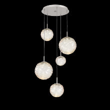 Hammerton CHB0092-05-BS-A-C01-L3 - Gaia Round Pendant Chandelier