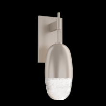 Hammerton IDB0079-01-GM-PC-L1 - Pebble Sconce-Gunmetal-Pebble Clear