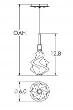 Hammerton LAB0059-01-BS-BC-C01-L1 - Blossom Single Pendant