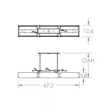 Hammerton PLB0032-0D-GM-BG-001-E2 - Ironwood Linear Suspension-0D-Gunmetal