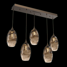 Hammerton PLB0035-05-FB-OB-C01-E2 - Ellisse Linear 5pc Multi-Pendant