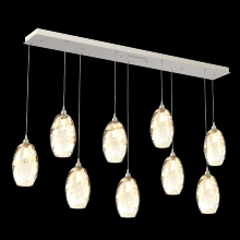 Hammerton PLB0035-09-BS-OA-C01-E2 - Ellisse Linear 9pc Multi-Pendant