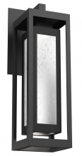 Hammerton ODB0027-20-TB-FS-L2 - Outdoor Double Box Lantern-Textured Black-Frosted Seeded Glass