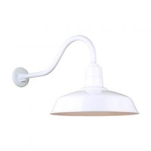 Hi-Lite MFG Co. H-QSN15118-SA-93/QSNHL-A-93 - 18" Gooseneck Light Warehouse Shade, QSNHL-A Arm