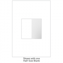 Legrand AABK1W4 - adorne® Blank, Half-Size, White