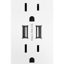 Legrand ARTRUSB153W4 - adorne® Dual-USB Outlet , White