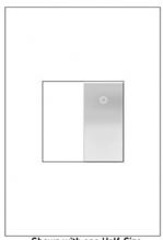 Legrand ASPD1531W4 - adorne® Paddle Switch, Half-Size, White, with Microban®