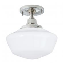 Norwell 5361F-PN-SO - Schoolhouse Flush Mount Light