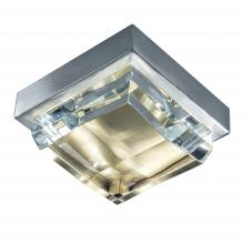 Norwell 5379-BNSB-CL - Crystal Mini Flush Mount Light - Brushed Nickel/Satin Brass