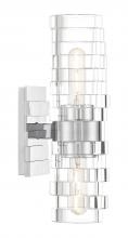 Norwell 9765-CH-IC - Murano 2-Light Vanity Sconce - Chrome