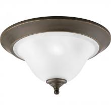 Progress P3477-20 - Trinity Collection Three-Light 17" Close-to-Ceiling