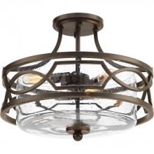 Progress P350050-020 - Soiree Collection Three-Light Semi-Flush Convertible