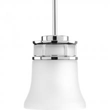 Progress P5066-15 - Cascadia Collection One-Light Polished Chrome Etched Glass Coastal Mini-Pendant Light