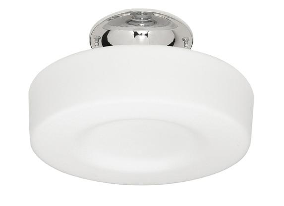 Chrome Drum Shade Semi-Flush Mount