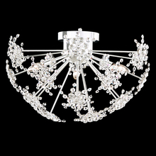 Schonbek 1870 DN1224N-306R - Esteracae 3 Light 120V Semi-Flush Mount in White Luster with Clear Radiance Crystal