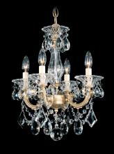 Schonbek 1870 5344-76S - La Scala 4 Light 120V Chandelier in Heirloom Bronze with Clear Crystals from Swarovski